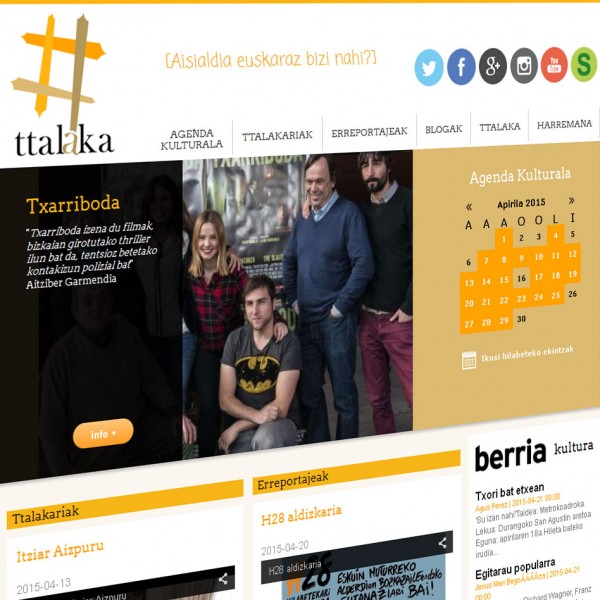 Ttalaka Kultur Elkartea: nueva página web
