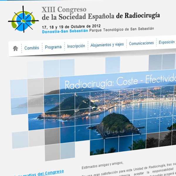 Congreso de Radiocirugía 2012: desarrollo web