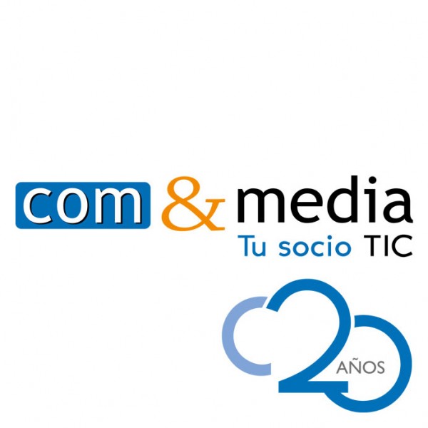 ComyMedia: logotipo 20 aniversario